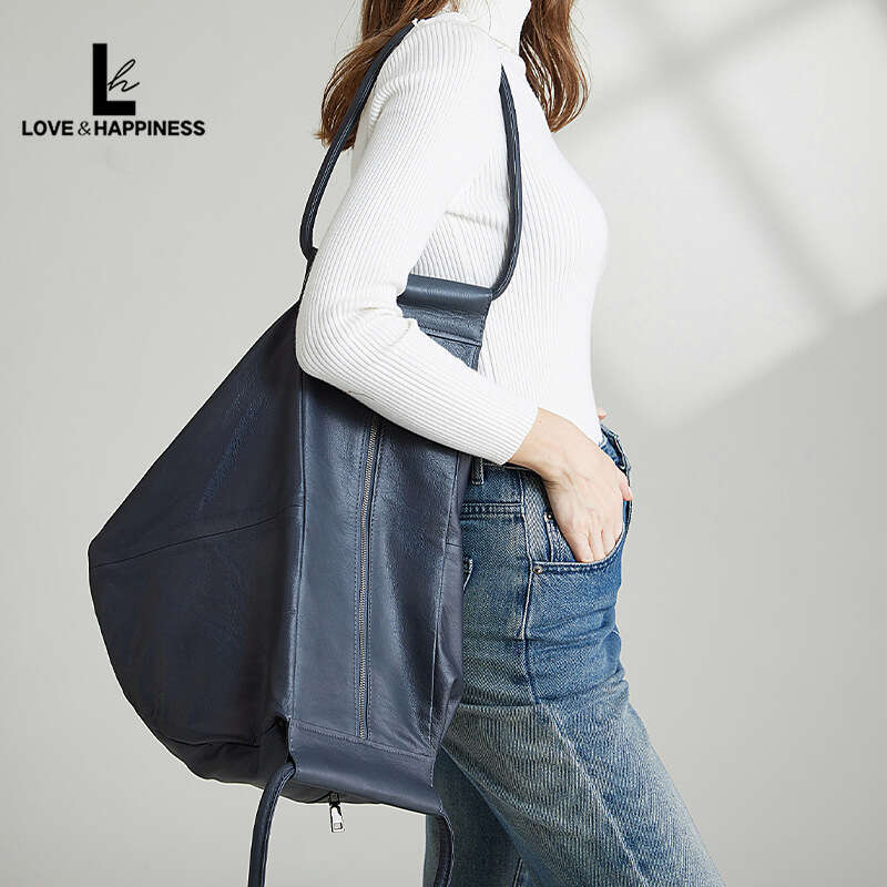 Tote Bag Soft Lazy New Autumn Style Shoulder Large Capacity High End Handbag Genuine Leather Women S Bag Lady Bags