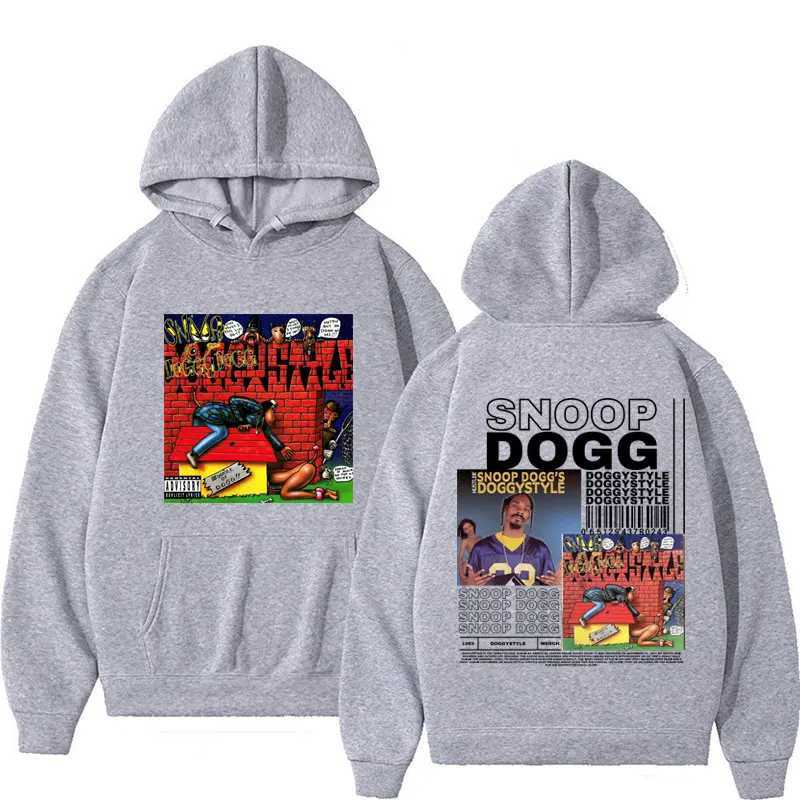 Limited Snoop Dogg Album Graphic Hoodie Mens Clothing Hip Hop Rap Style Pullovers Hooded Male Harajuku Gothic Retro Sweatshirts W250524