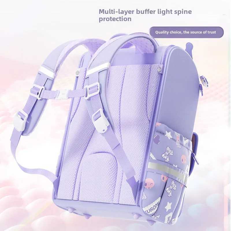Cute Sanrio cartoon My Melody Kuromi Hello Kitty backpack Student large capacity spine protection and burden reduction backpackw250524