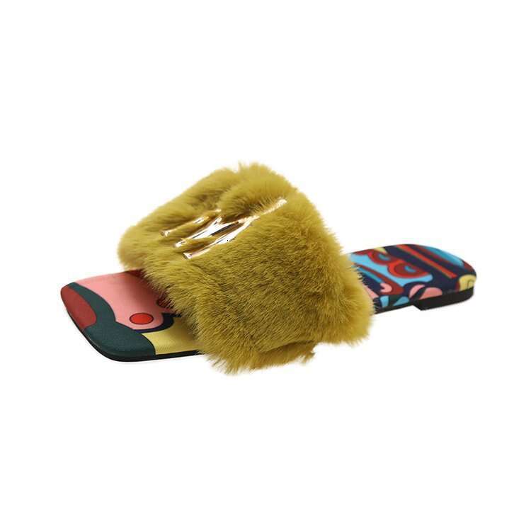 Slippers Women's Fashion 2025 New Colorful Sandals Versatile Outerwear Large Sandals One Line Flat Slippers Designer Sandals