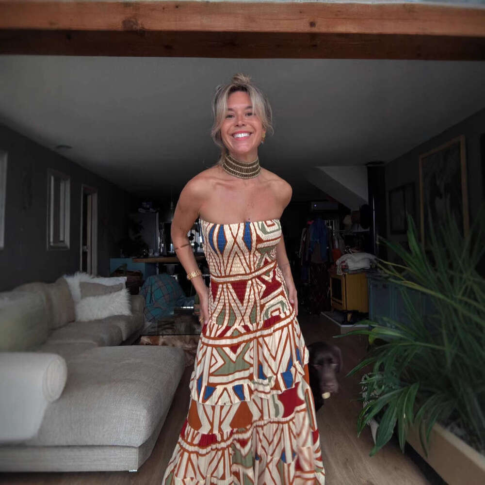 Maxi Dress Year Summer Women S Bohemian Style Printed Camisole Dress Floral Dress