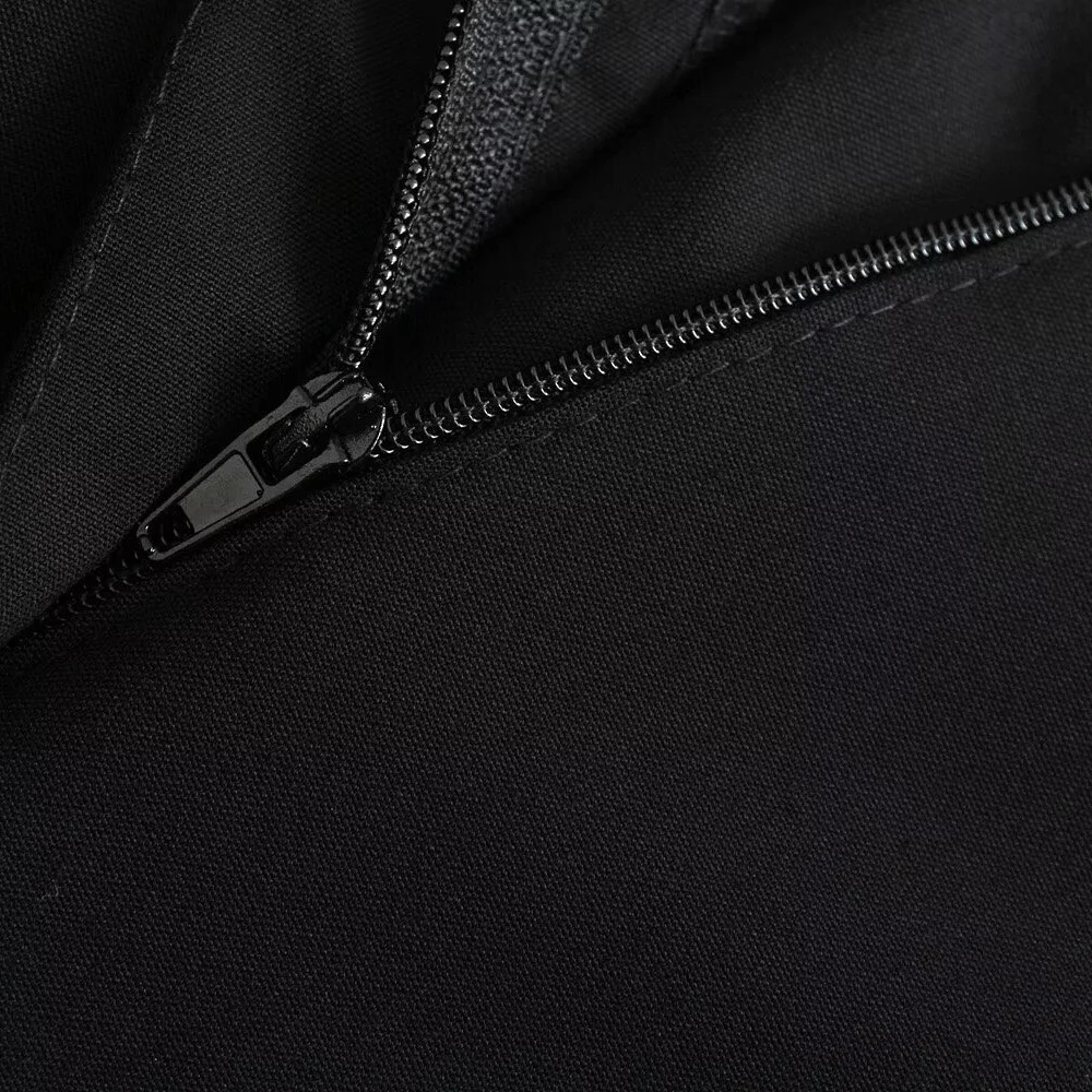 PB ZA 2024 Womens Straight Loose Pants for Professional Small Pleated High Waist Wide Leg 250521