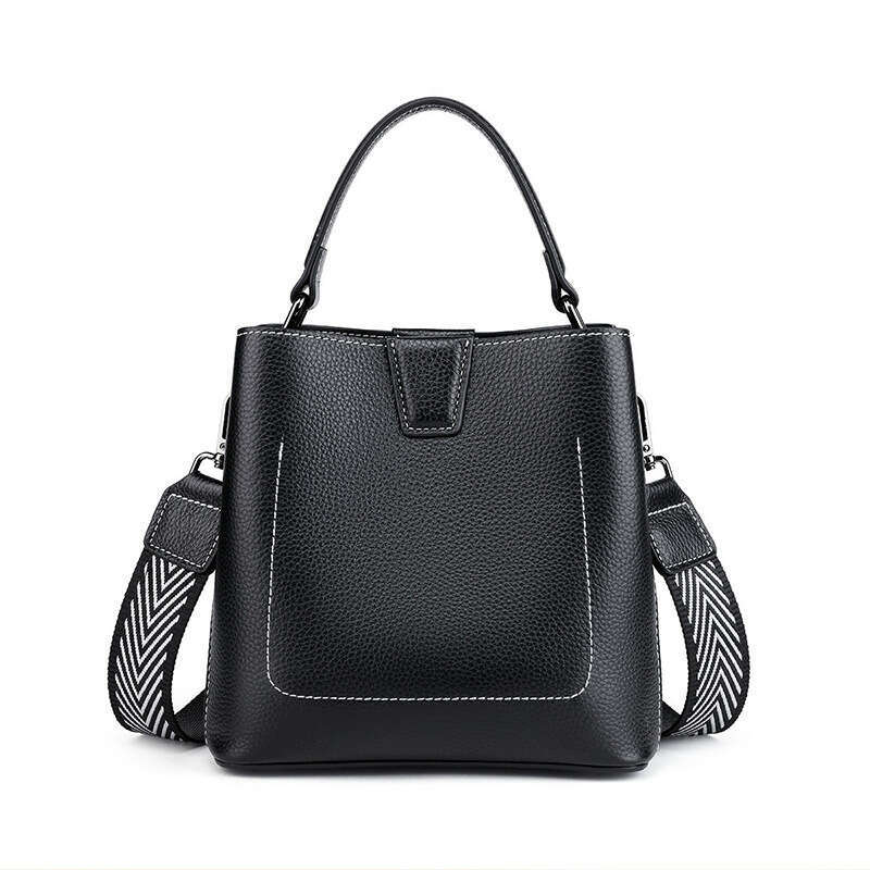 Tote Bag New Tide Fashion Large Capacity Real Cowhide Shoulder Women S Earth Exquisite Versatile Crossbody Water Bucket Bag Lady Bags