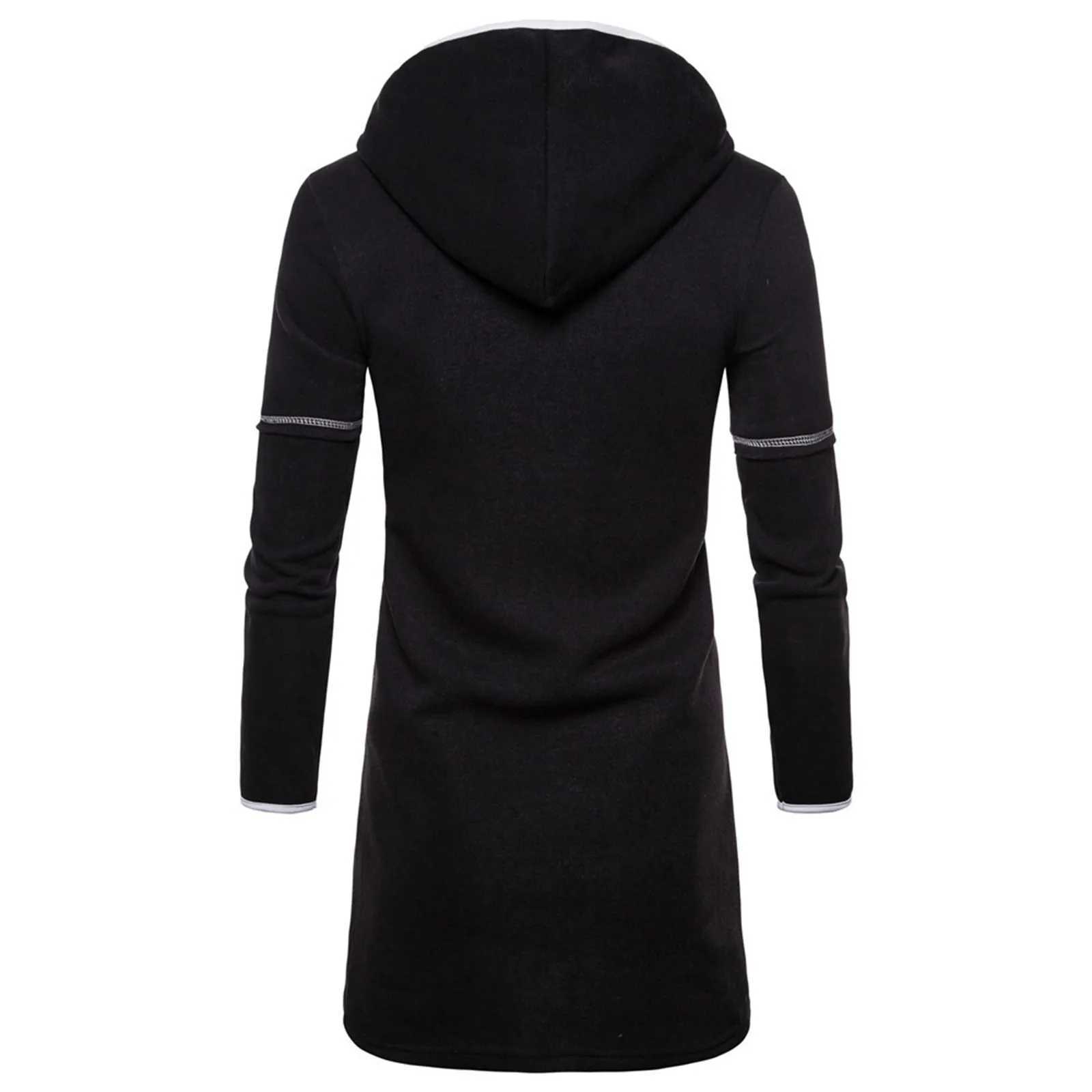 Men Women Overcoats Solid Color Loose Long Sleeve Hooded Cardigan With Pockets Autumn Winter Warm Casual Outwears Jackets W250524
