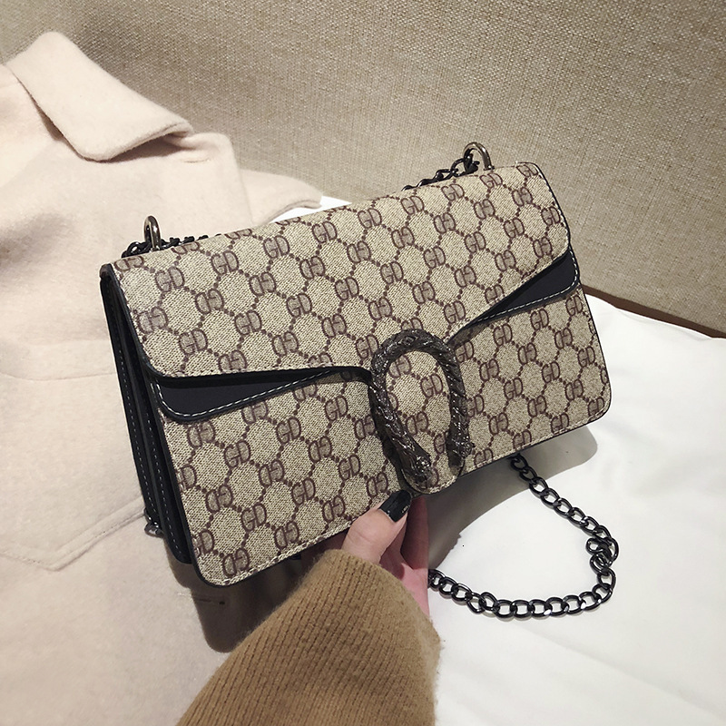 2025 New Trendy and Fashionable Wine God Printed Mini Single Shoulder Diagonal Chain Women's Bag