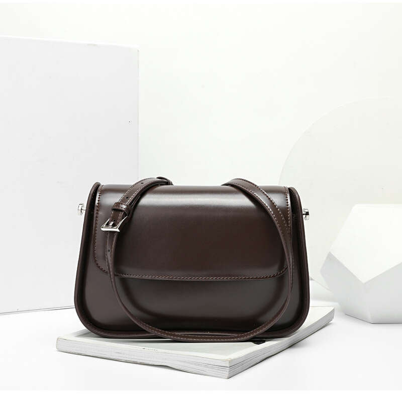 Tote Bag Genuine Leather Niche Fashion Design Crossbody Women S New Popular Small Square Bag Versatile Shoulder Bag Lady Bags