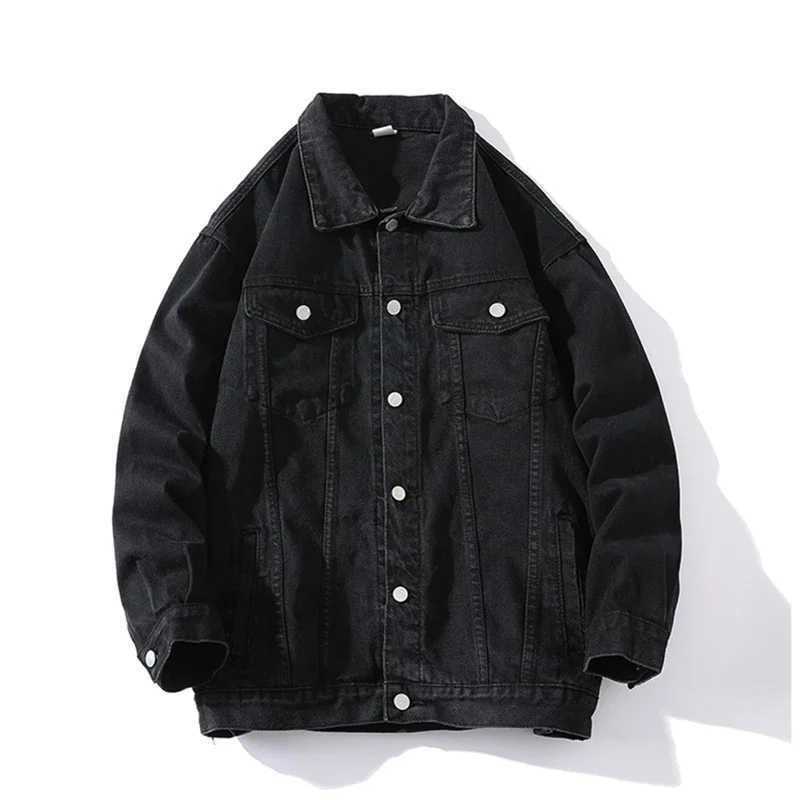 Blue Men Denim Jacket Single-breasted Square Collar Long-sleeved Coat Green Black Yellow WhitePurple Available W250524