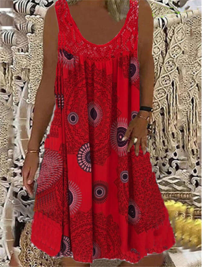Maxi Dress New Women S Digital Print Off The Shoulder Sexy Strap Loose Lace Casual Dress Floral Dress
