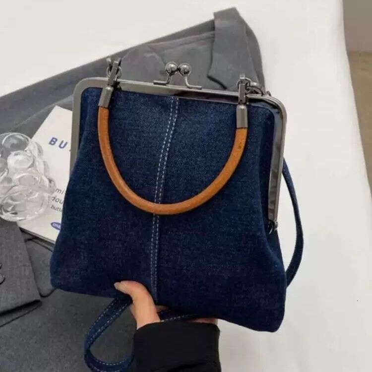 Denim bag crossbody bag new handbag versatile commuting handmade women's bag denim phone bag