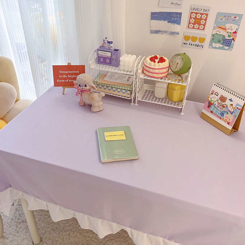 A671 Waterproof PVC Round Tablecloth for Small Tables - Oil Resistant & Easy Care