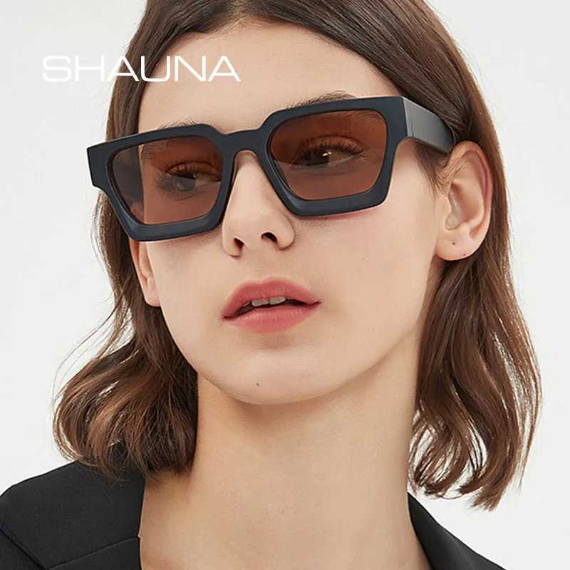SHAUNA Ins Popular Women Square Sunglasses Retro Men Tinted Shades UV400 M250609