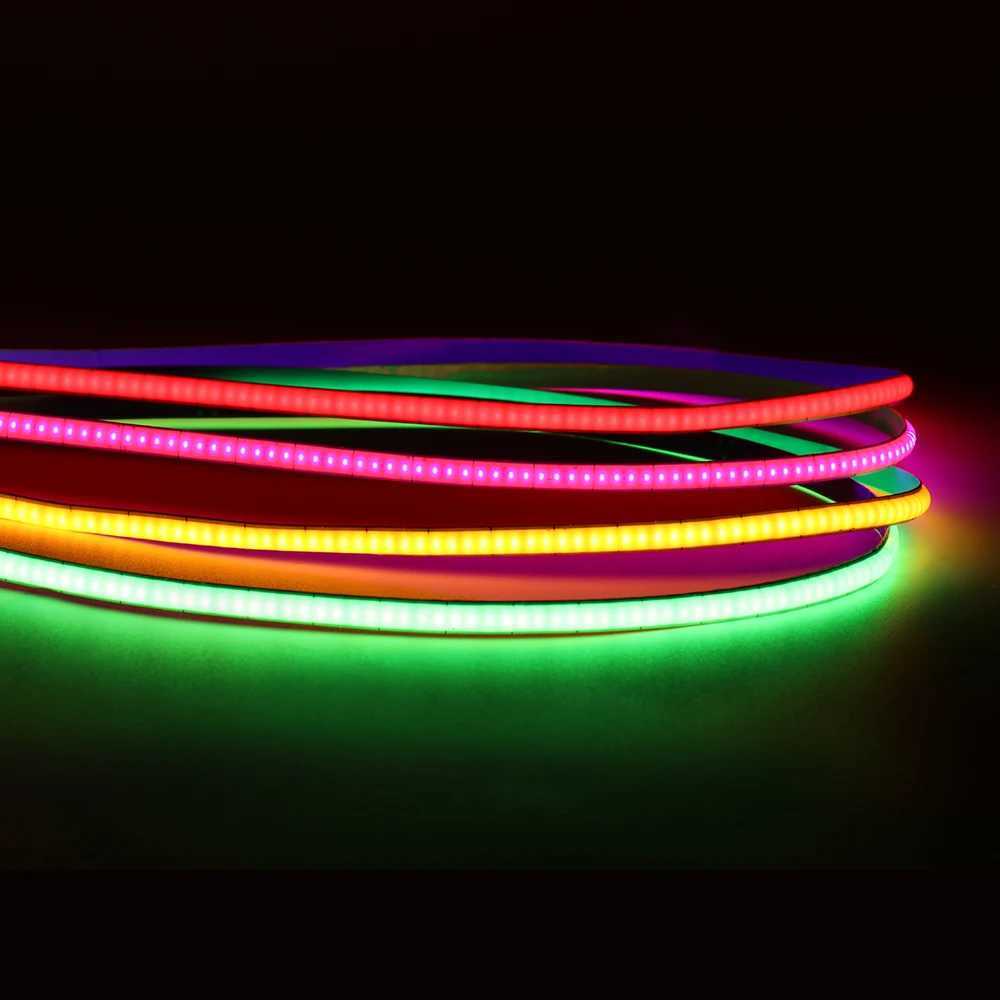 5mm COB LED Strip Lights For Home Decoration Linear Lighting 1cm-Cut 12V 400leds/m Red Blue Yellow Flexible LED Ribbon Tape W250524