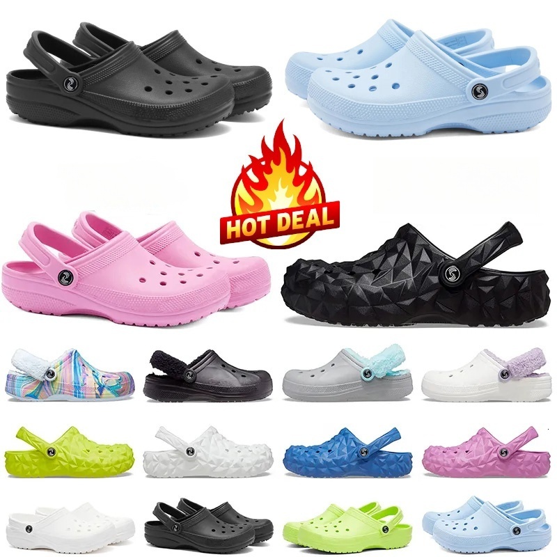 Designer sandals crcoshoes women kids men slides slippers crock clogs sliders Sandale waterproof summer beach outdoor shoes balck white pink 8a8