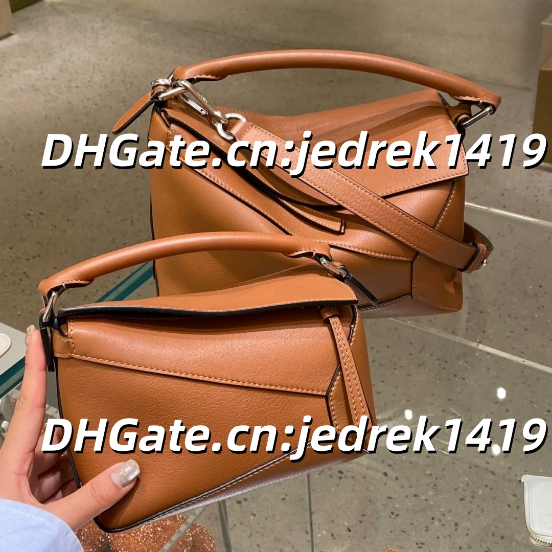 Handbag designer bag Puzzle bag real leather shoulder bag high quality Anagram embossing crossbody bags Geometric solid hobo bag large capacity woman work bag