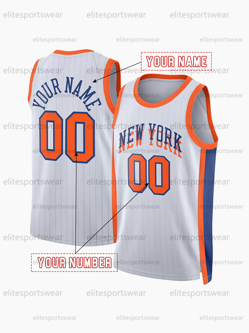11 Brunson Basketball Jerseys Towns EWING Achiuwa Anunoby Bridges Hukporti Custom Jersey Sweatshirt - Embroidered