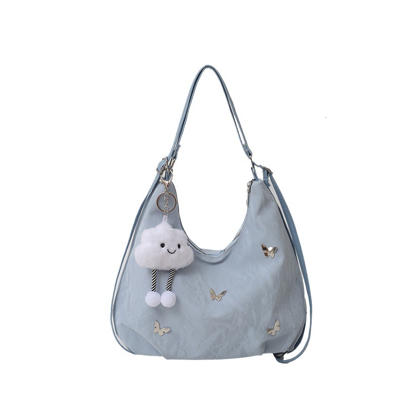 Large capacity bag, women's commuting multifunctional double trend shoulder bag, designer fashion women's crossbody bag, handbag