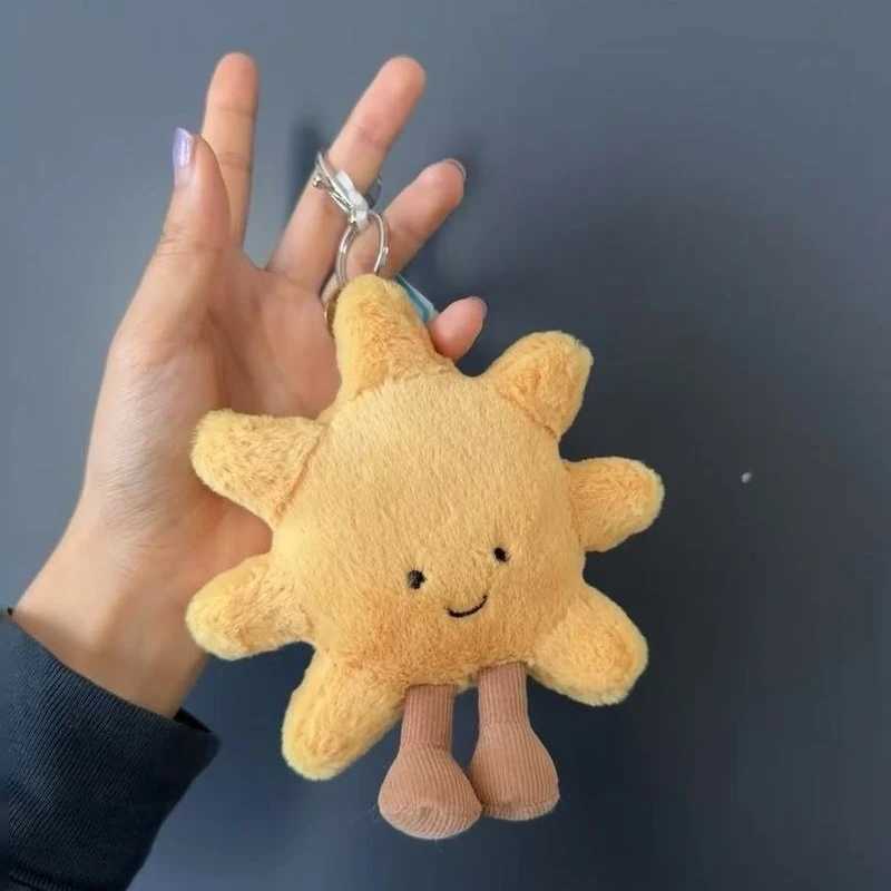 With Tag Cherry Marshmallow Keychain Cotton Candy Two Tone Cutetwo Tone Keychain Bag Pendant Accessories Dolls Pendant Girl Gift W250524