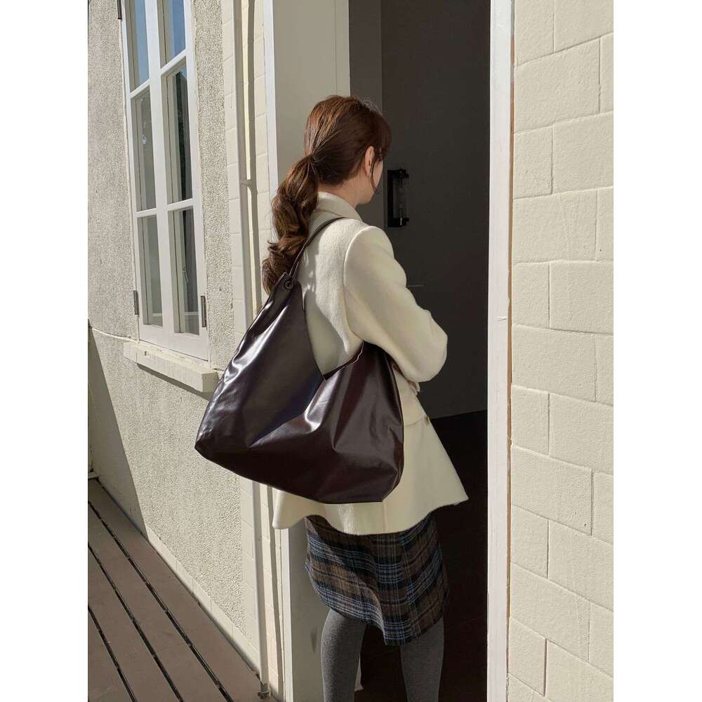 Tote Bag New Genuine Leather Shoulder Bag Tote Bag Casual Large Capacity Commuting Bag Cowhide Bag Women Lady Bags