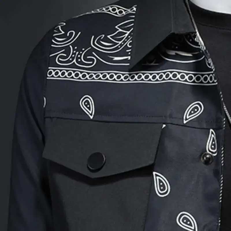 Fall Baseball Jacket Vintage Print Plaid Patchwork Bomber Jacket Korean Streetwear Social Club Outfits Men Jacket Casaca Men W250524
