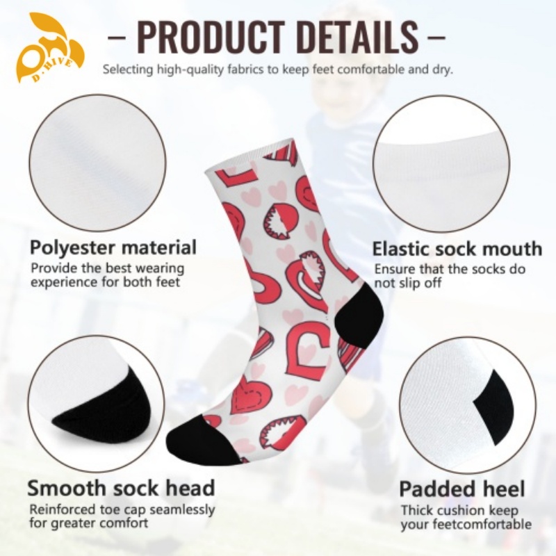 Free delivery. Designers customize lightweight high-quality full-width printed white and colored socks of 26cm.