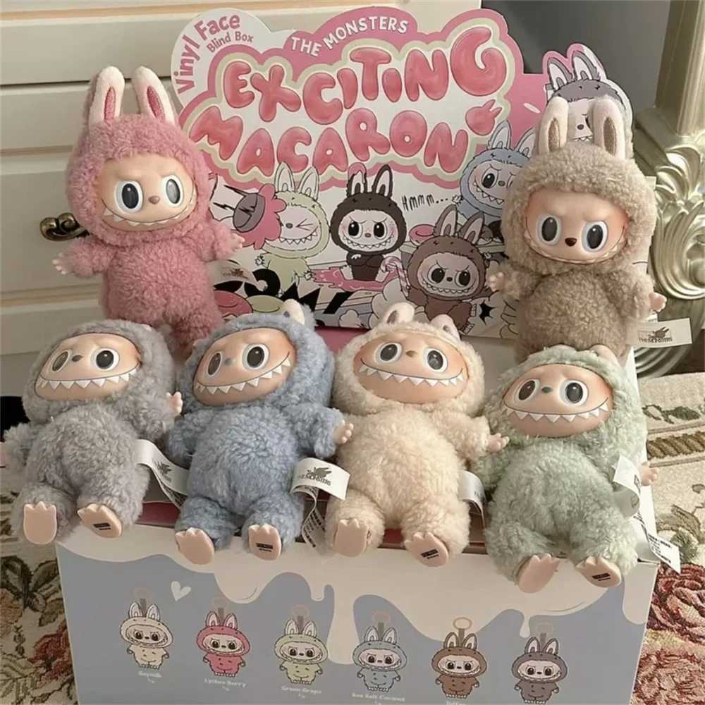 2025 In Stock Hot Anime Figure Labubu Have A Seat Series PVC Pendant Doll Model Monster Replica Keychain Kid Toys Birthday Gifts Z250524