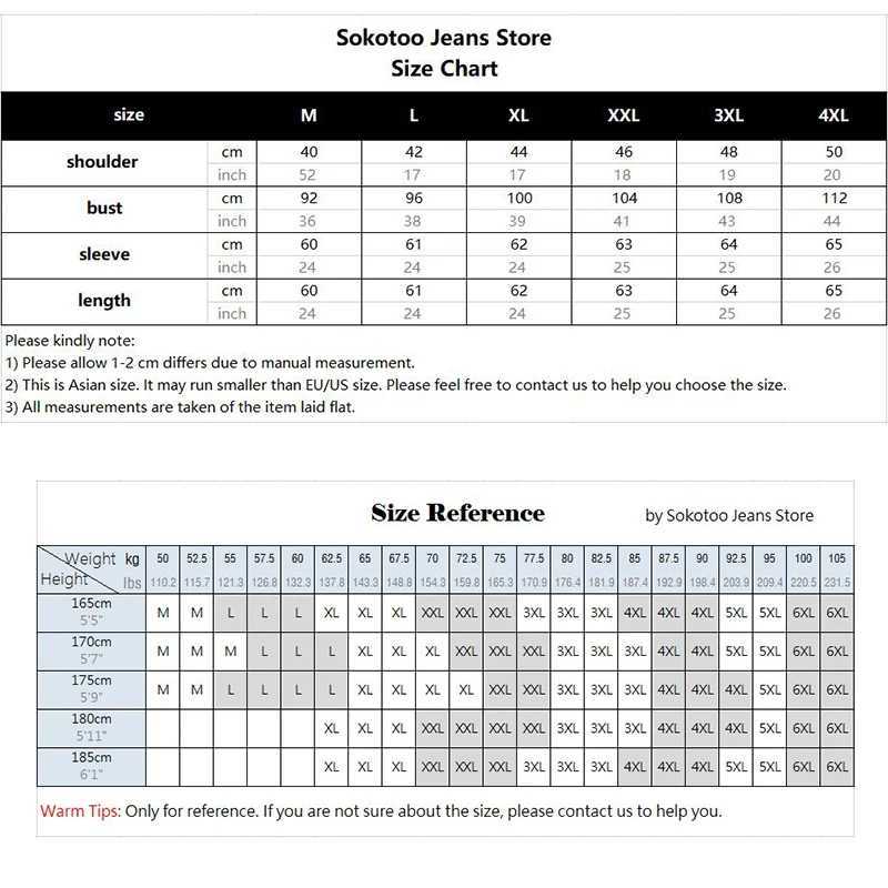 Sokotoo Mens slim full sleeve all match denim jean jacket Casual black white fancy colored coat Outerwear W250524