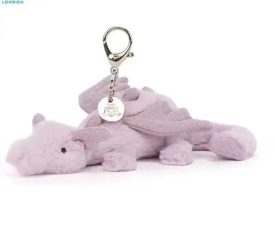 Jelly Fun Marshmallow Keychain Kawaii Doll Pendant Bag Pendant Cartoon Cat Toy Key Chain Accessories Creative Holiday Gifts W250524