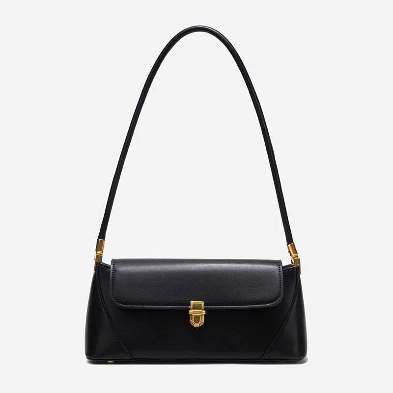 Genuine Leather Womens Shoulder Bag Cow Leather Luxury handbag baguette bag Versatile female Daily Underarm Bag for commuting W250524