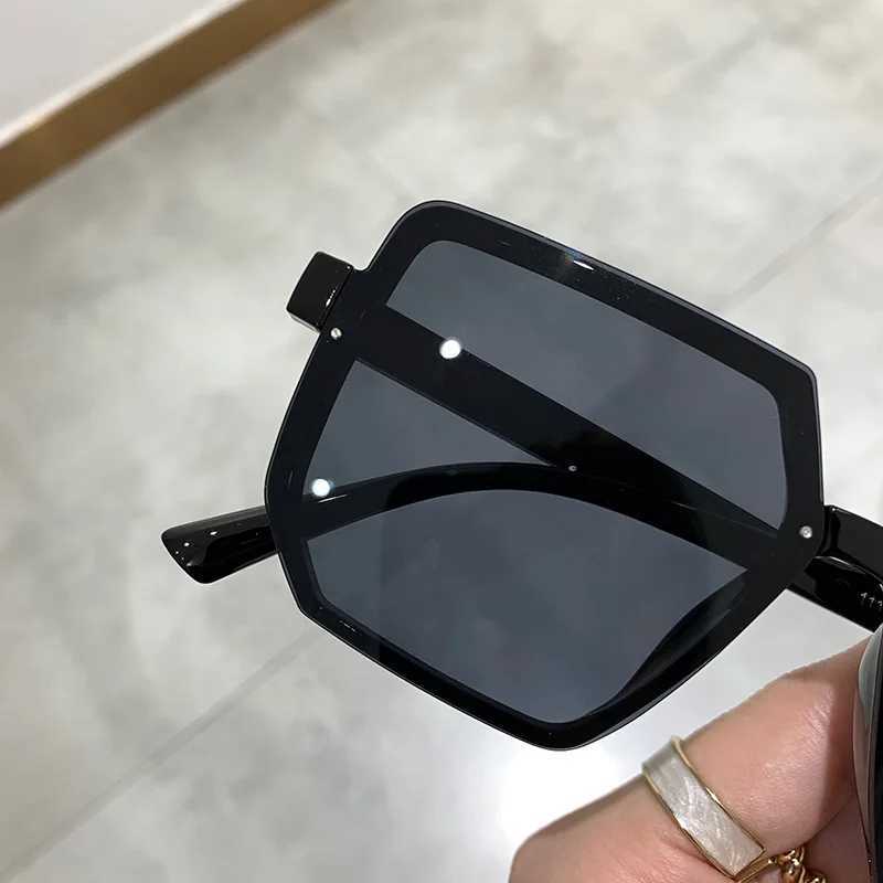 Big Frame Vintage Sunglasses Women Men Brand Square Sun Glasses Retro Eye Glasses Goggle for Male Female Polygon Sunglasses V250524