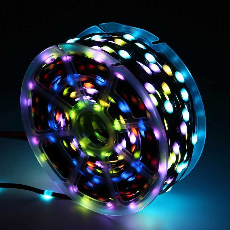fairy lights 5V WS2811 WS2812 3PIN Black Wire LED String Lights Dream Color RGBIC Addressable Individually ramadan lights W250524