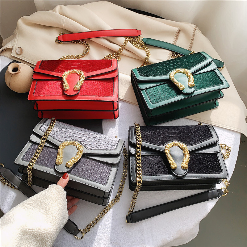Luxury Brand Designer Bag Winter Chain 2022 New Trendy Women's Fashion Shoulder Korean Edition Instagram Crocodile Cross Body Bag