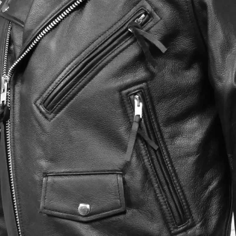 Mens Leather Jacket - Lambskin Winter Vintage Motorcycle Biker Jacket Moto Riding Racing Jacket motorcycle jacket W250524