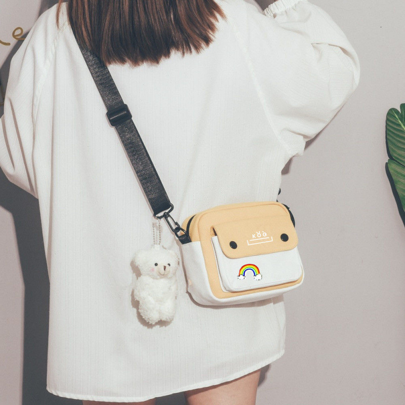 Canvas women's cross body new Korean version multifunctional single shoulder small square bag designer women's trend crossbody bag