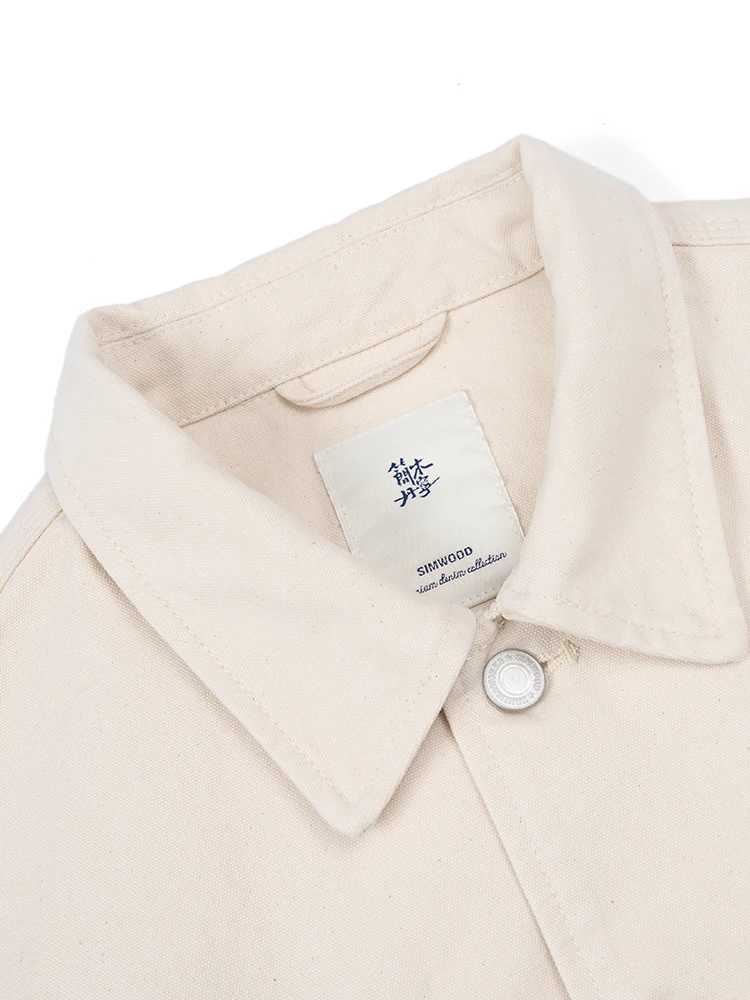 SIMWOOD High Standard Series 2024 Autumn New Oversize Southern Jackets Men Chest Pockets Fashion 00% Cotton Jackets W250524