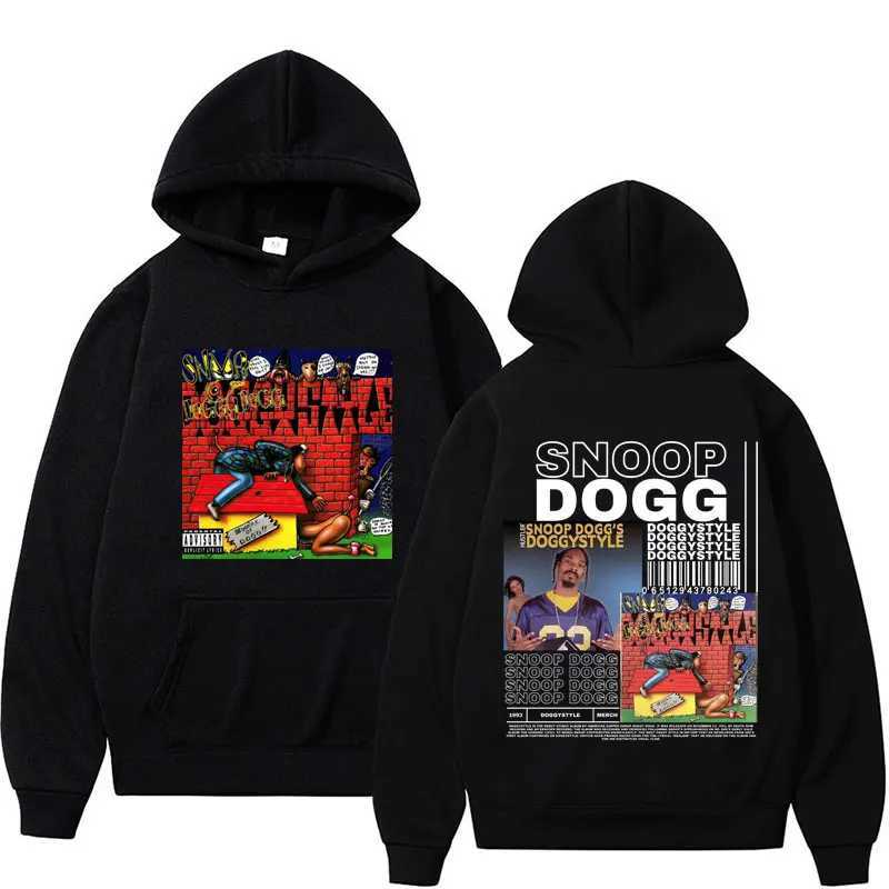 Limited Snoop Dogg Album Graphic Hoodie Mens Clothing Hip Hop Rap Style Pullovers Hooded Male Harajuku Gothic Retro Sweatshirts W250524