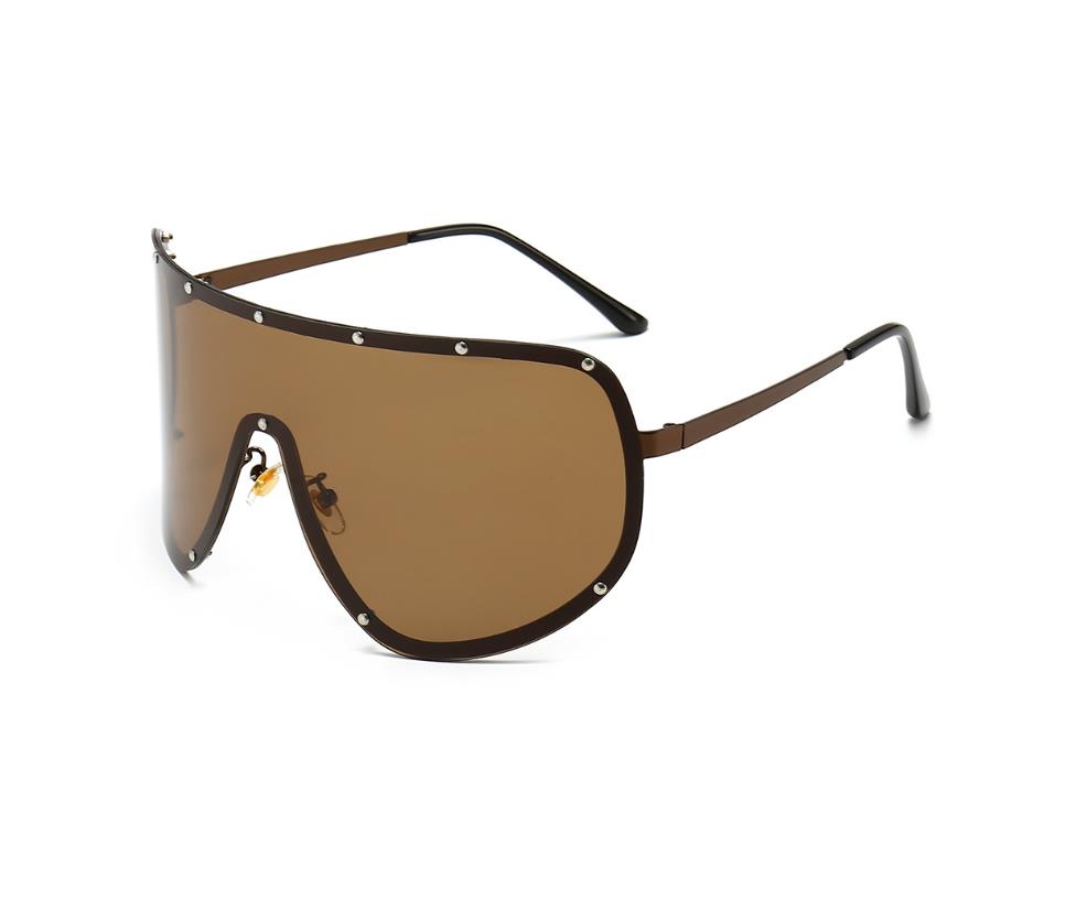 Designer Sunglasses For Women Men Fashion Big Sunglasses Luxury Polarized Lens Goggle Pilot PC Frame Oversized UV400 Eyewear Luxury Style Sunglasses A