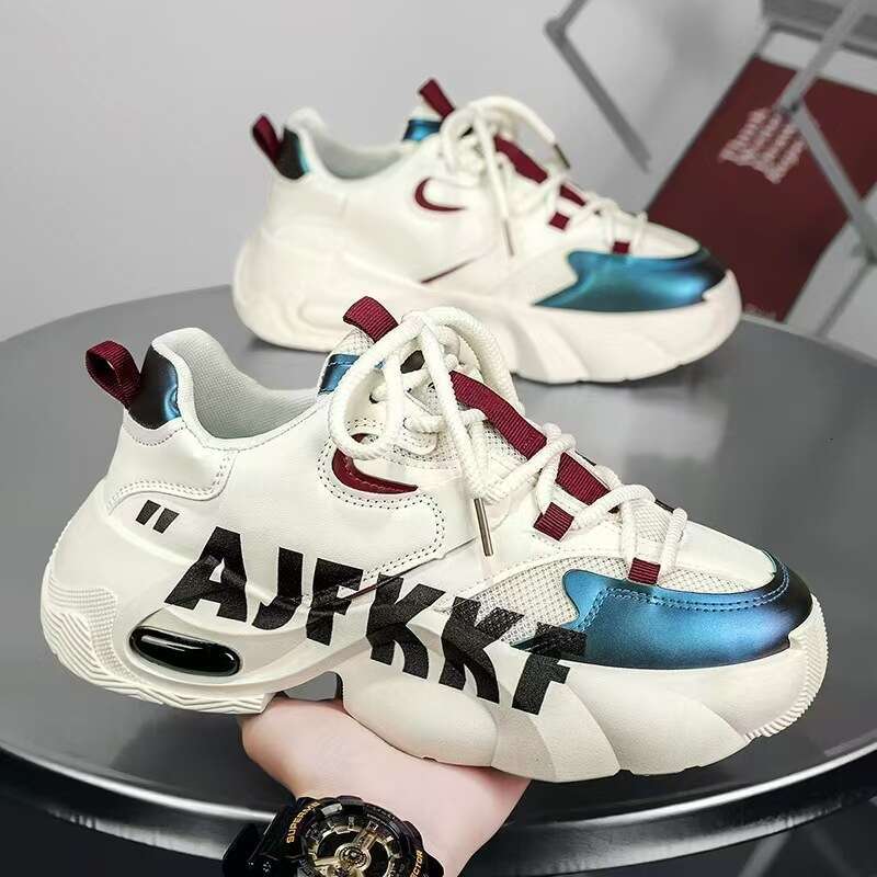 Men's Shoes Teenagers' New Thick Soled Sports And Leisure Shoes Designer Versatile Lightweight Shoes Student Running Korean Version Trendy S