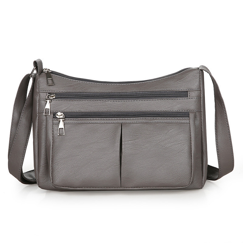New washed soft leather trend multifunctional women's bag, daily commuting women's shoulder bag, designer women's crossbody bag