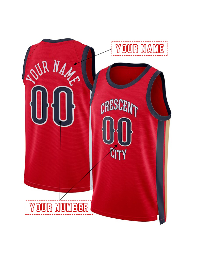 WILLIAMSON 1 2025 City Edition Basketball INGRAM 14 DANIELS 11 McCCOLLUM 3 MURPHY JONES 5 Custom Jerseys Sweatshirt - Embroidered Hygroscopic