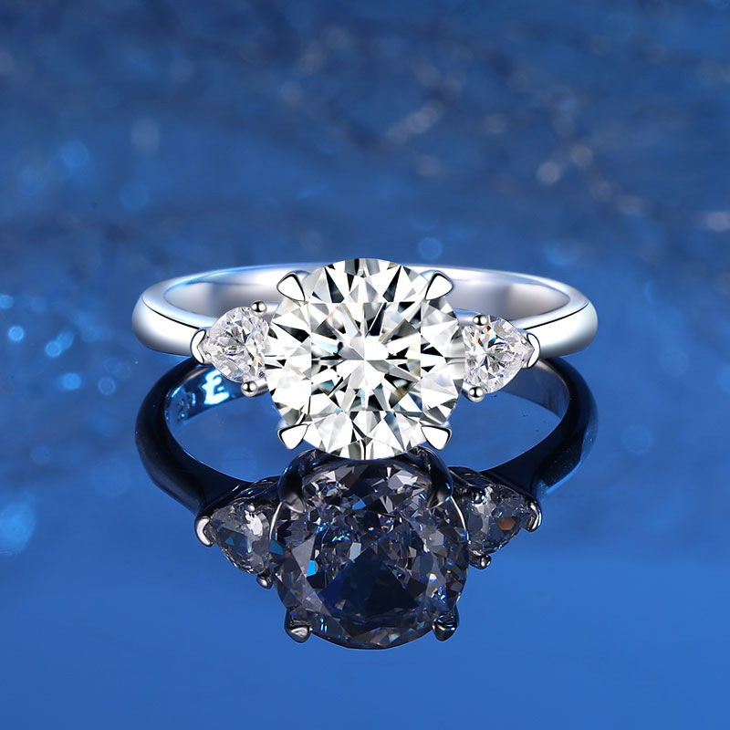 High-Shine Platinum Finish Eternity Diamond Engagement Band: Dazzle Your Partner With This Stunning 925 Silversmith Craftsmanship Piece