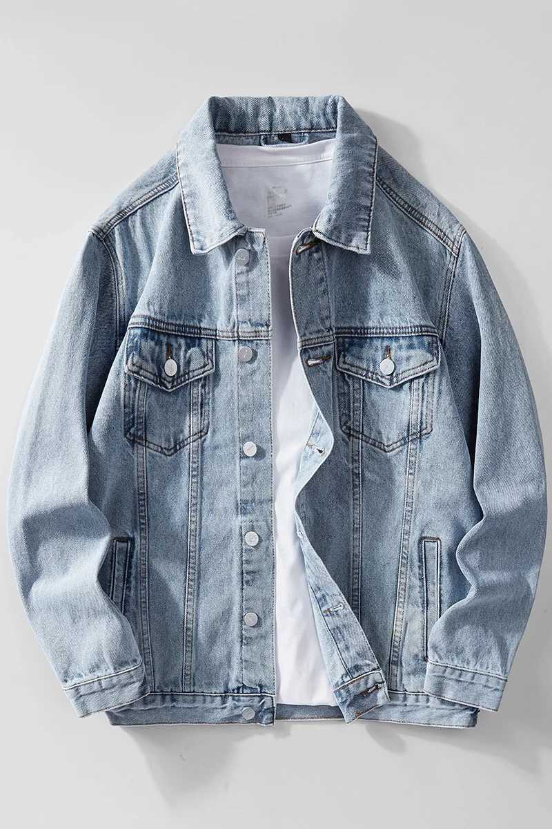 2025 spring fashion coat men fashion Jean Jackets men Outerwear Warm Denim Coatsautumn men Denim Jacket full size M-5XL W250524