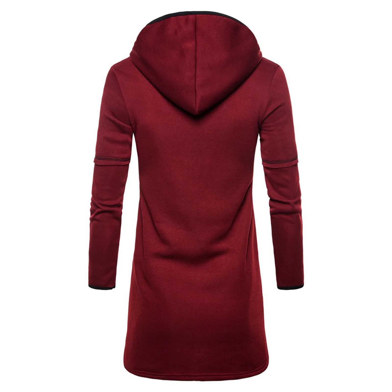 Men Women Overcoats Solid Color Loose Long Sleeve Hooded Cardigan With Pockets Autumn Winter Warm Casual Outwears Jackets W250524