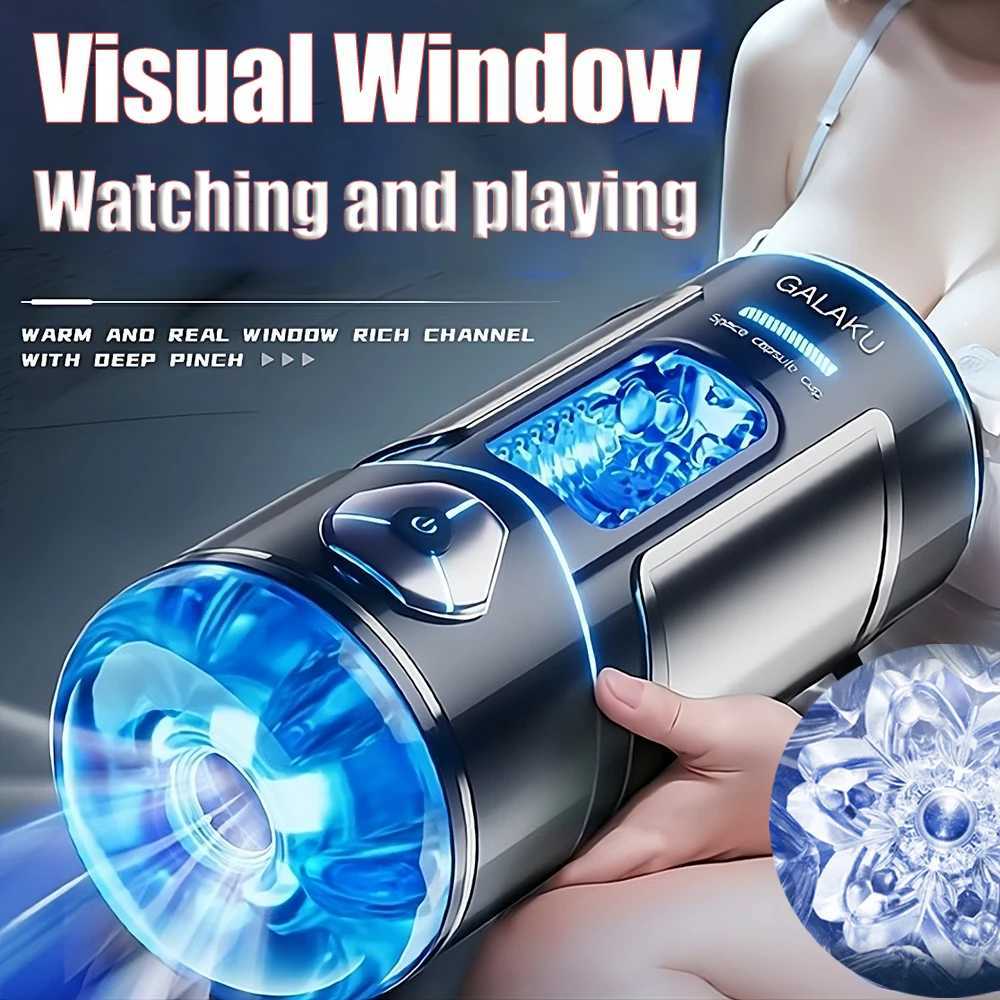 Bluetooth Fully Automatic Oral Vagina Male Masturbator Blowjob Pussy Stroker Sex Machine APP Masturbation Cup Sex Toys for MenXJ250524