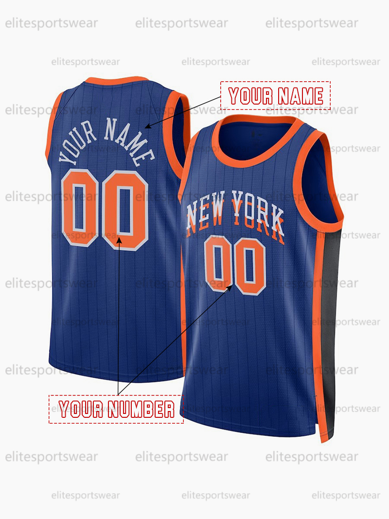 11 Brunson Basketball Jerseys Towns EWING Achiuwa Anunoby Bridges Hukporti Custom Jersey Sweatshirt - Embroidered