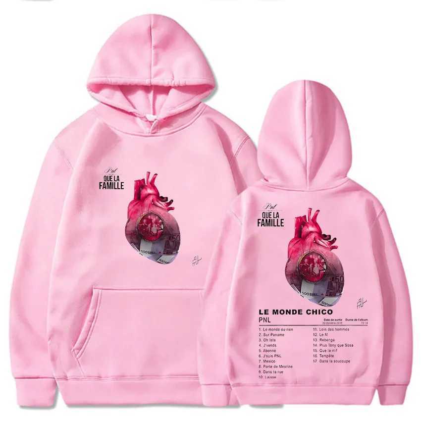 Rapper PNL Hoodie Le Monde Chico Album Sweatshirt Popular Unisex Comfortable Casual Clothing Fleece Our Aldult Hoody W250524