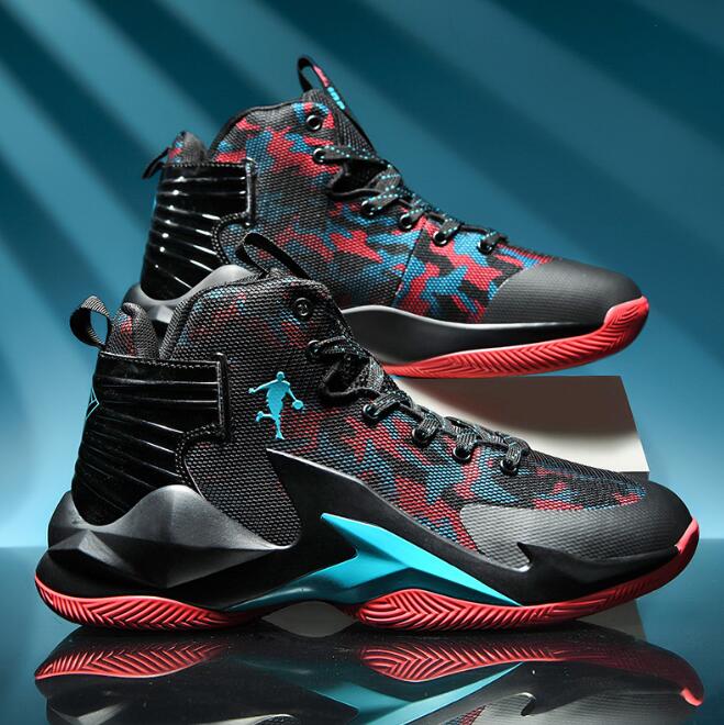 Summer new mesh basketball sneaker for male and female students on concrete ground practical trend sports shoes high top boots Z 5.24-3