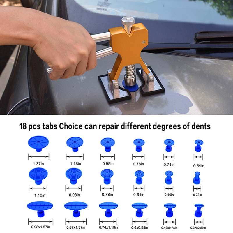Professional Grade Paintless Dent Repair Kit - Precision Motor Vehicle & Bike Damage Fixing Supplies