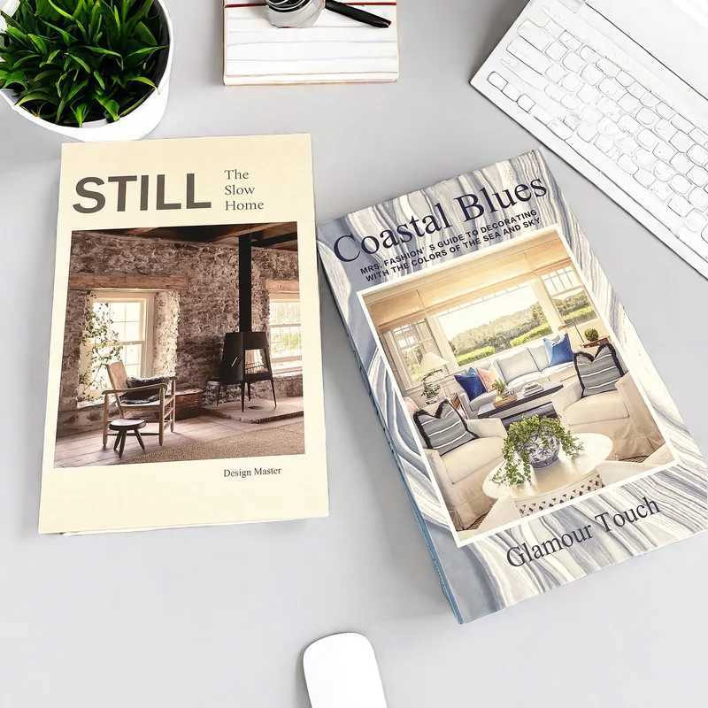 Luxury Home Decor Fake Book Storage Box Decorative Books Designer Coffee Table Books Bedroom Shooting Prop Fashion Magazine Boho Y250524