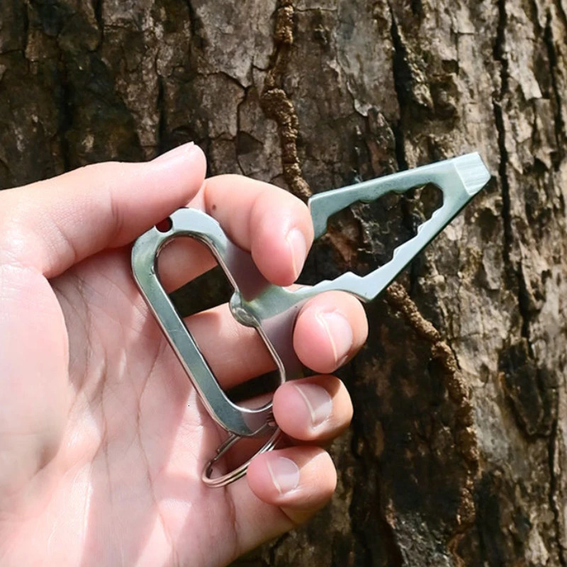 Wrenches Stainless Steel EDC Self Defense Pointed Wrench Screwdriver Multifunction Tool Bottle Opener Outdoor Camping Products 250522