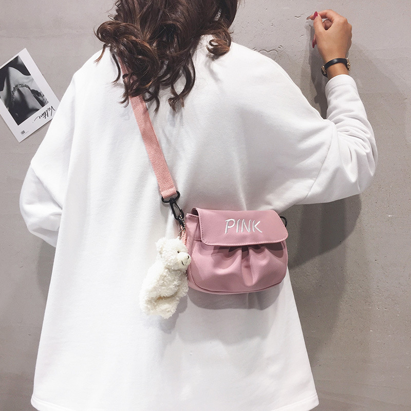 Nylon shoulder women's fashionable printed letter crossbody bag multifunctional Korean version trend mobile wallet designer shoulder bag